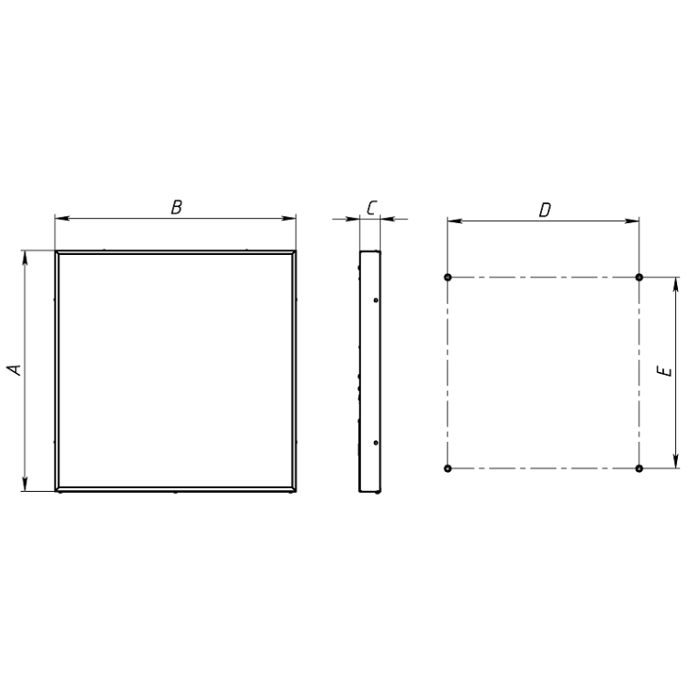 STANDARD.OPL LED 595 EM3 4000K G3