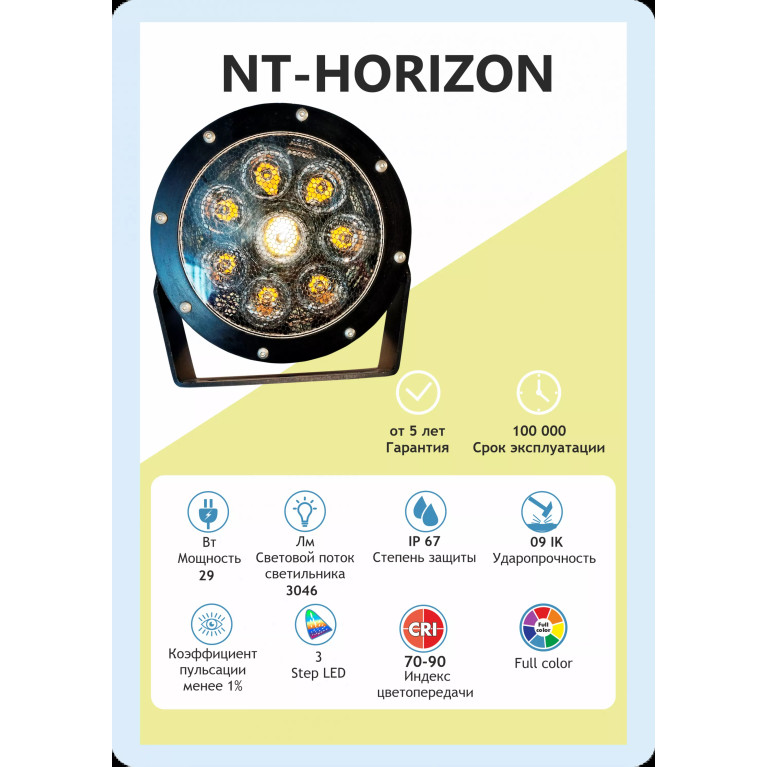 Архитектурный светодиодный светильник NT-HORIZON