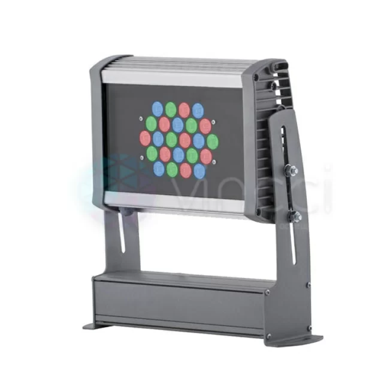 Светодиодный прожектор для фасадной подсветки Mega-RGB-60 Светодиодный прожектор для фасадной подсветки Mega-RGB-60
