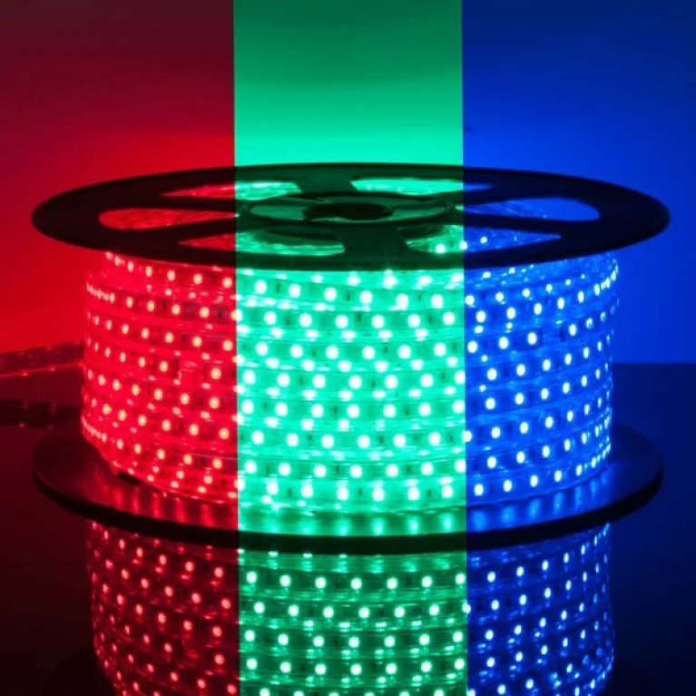 Светодиодная лента Лента светодиодная 220V 14,4W 60Led 5050 IP65 мульти, 50 м (LSTR003 220V 14,4W IP65) арт. a033709 производства Elektrostandard