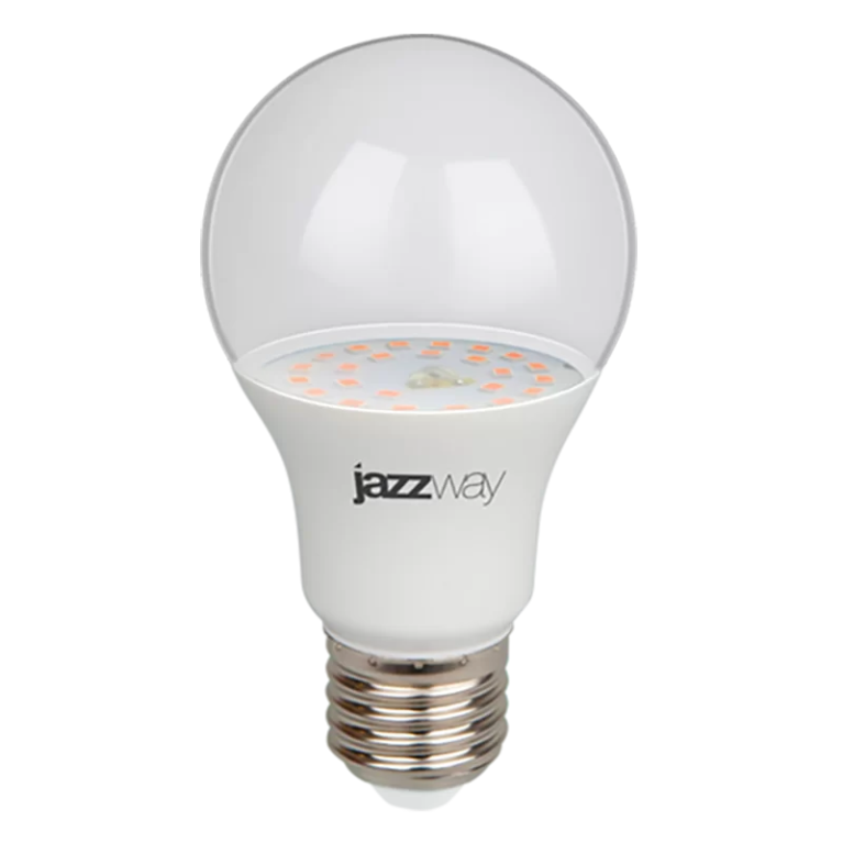 Светодиодный светильник PPG A60 Agro9w CLEAR E27 IP20 ( для растений) Jazzway арт. 5008946