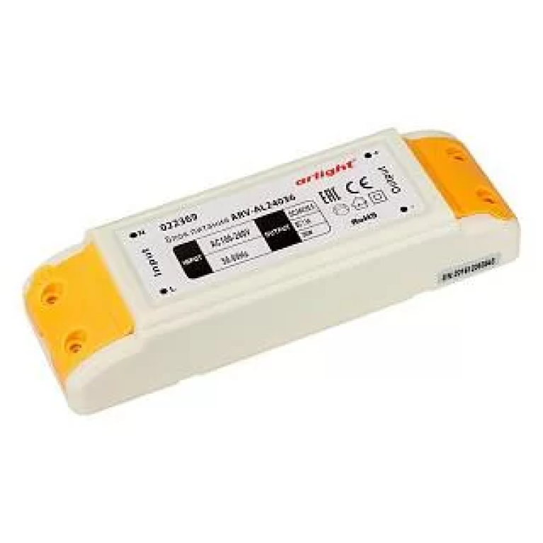 Блок питания ARV-AL24036 (24V, 1.5A, 36W) Arlight арт. 022369