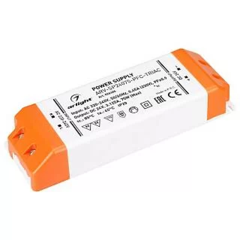 Блок питания ARV-SP24075-PFC-TRIAC (24V, 3.1A, 75W) Arlight арт. 026406