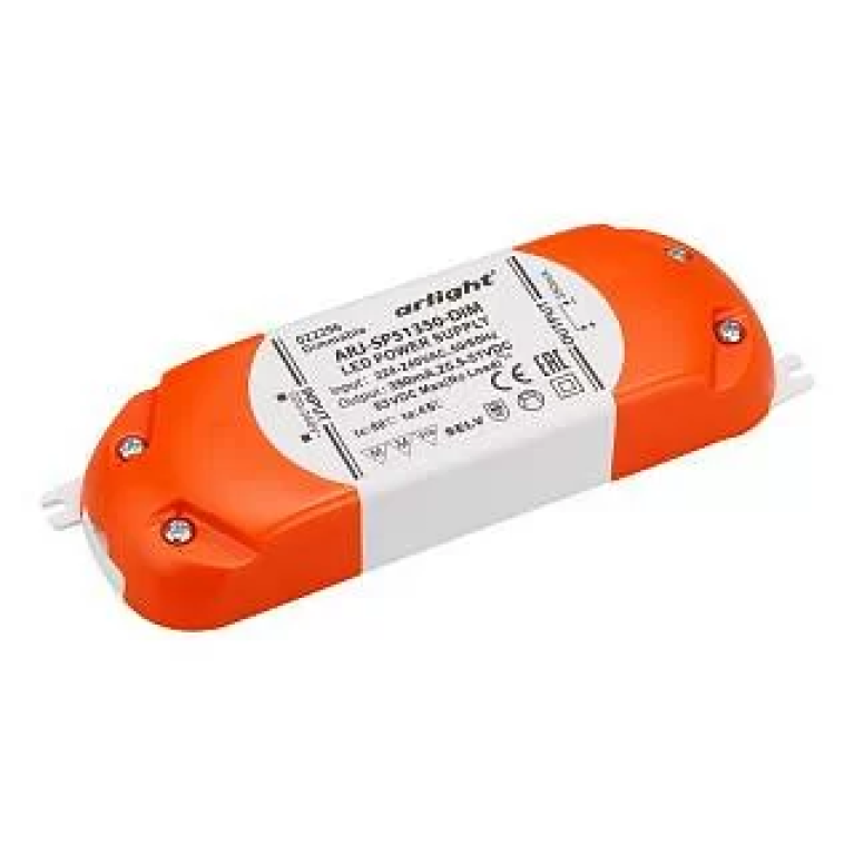 Блок питания ARJ-SP51350-DIM (18W, 350mA, PFC, Triac) Arlight арт. 022296