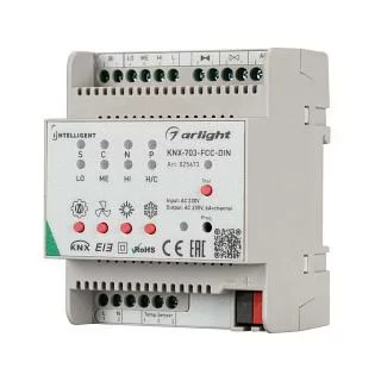 INTELLIGENT ARLIGHT Контроллер фанкойла KNX-703-FCC-DIN (230V, 3x6A) Arlight арт. 025673