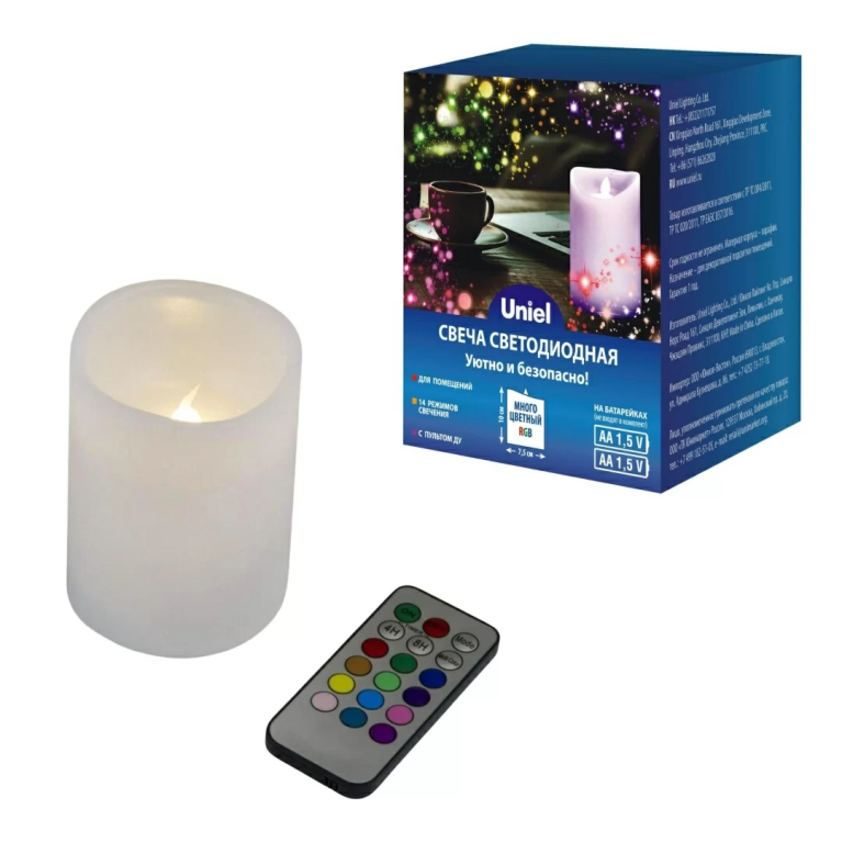 ULD-F052 RGB RC CANDLE торговой марки Uniel