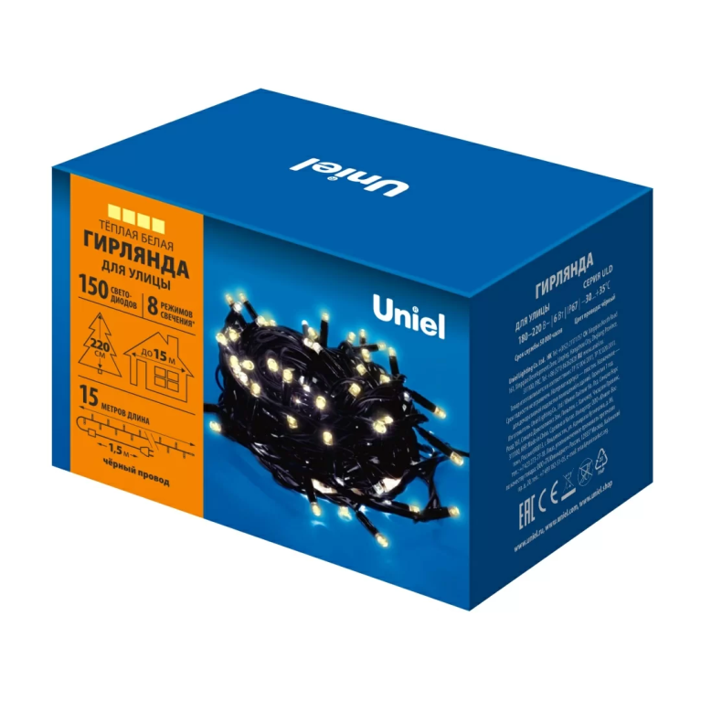 ULD-S1500-150/DBA WARM WHITE IP67 торговой марки Uniel