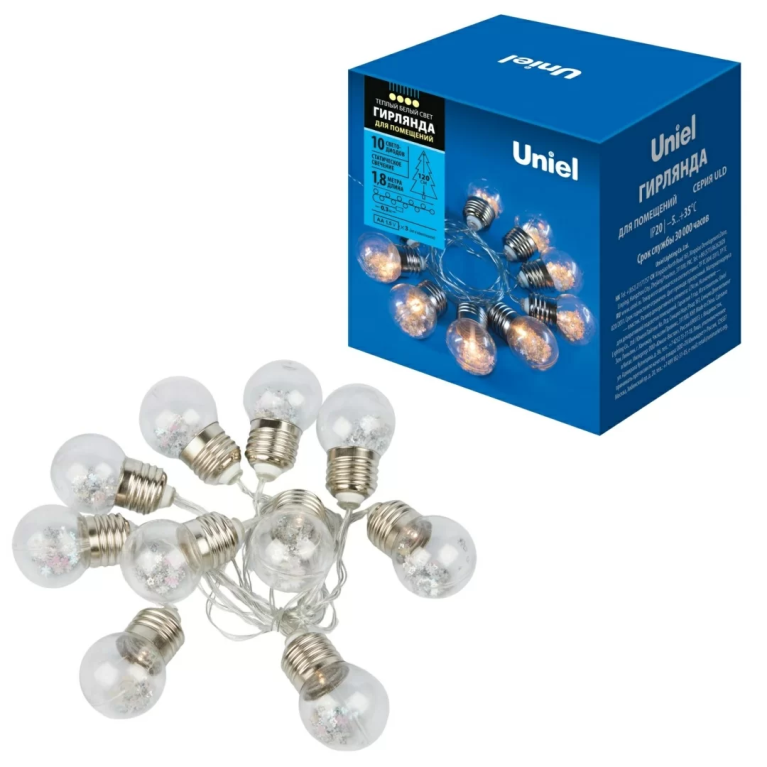 ULD-S1800-010/STB/3AA WARM WHITE IP20 RETRO BULBS торговой марки Uniel