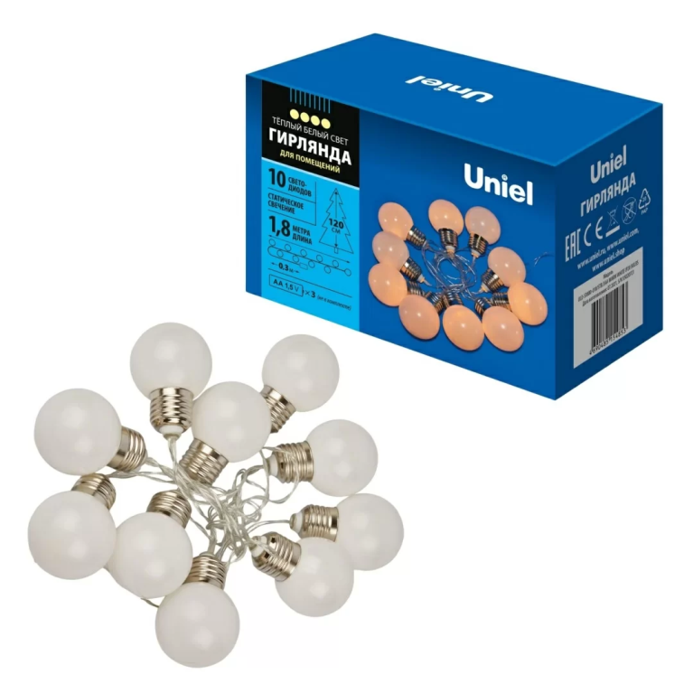 ULD-S1800-010/STB/3AA WARM WHITE IP20 BULBS торговой марки Uniel