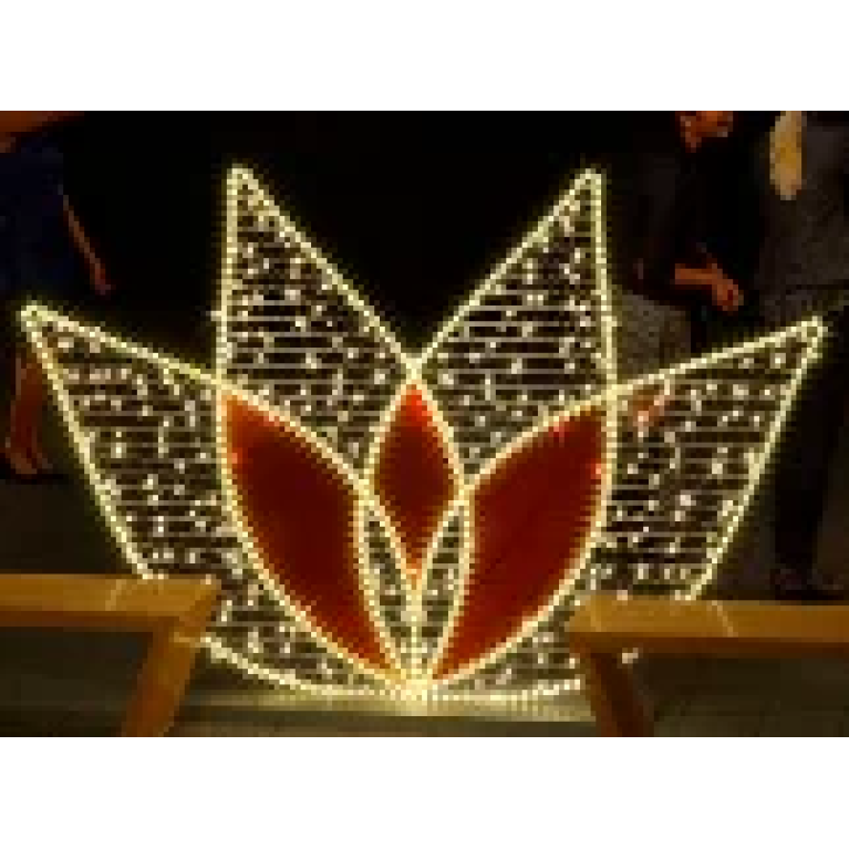 Светодиодная инсталляция Тюльпан производства Rich LED