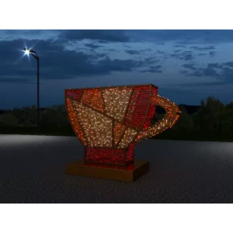 Светодиодная инсталляция Чашка 2 производства Rich LED