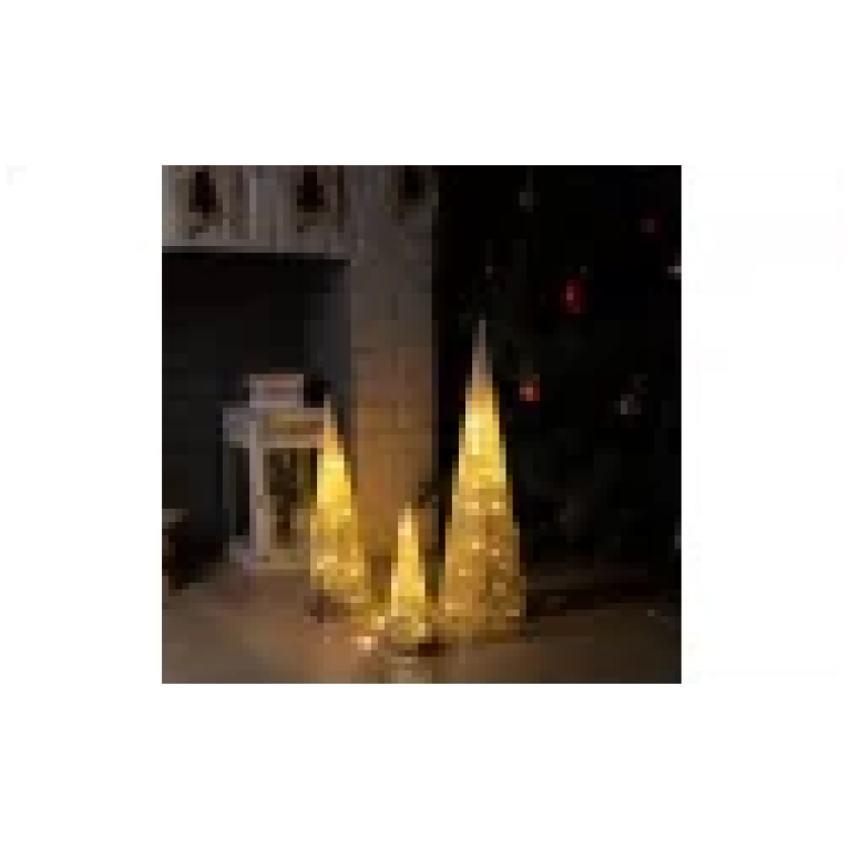Фигура светодиодная "Серебристые конусы", 60/45/30 см, 35LED, 220V, Т/БЕЛЫЙ 9609105 торговой марки Luazon Lighting Фигура светодиодная "Серебристые конусы", 60/45/30 см, 35LED, 220V, Т/БЕЛЫЙ 9609105 торговой марки Luazon Lighting