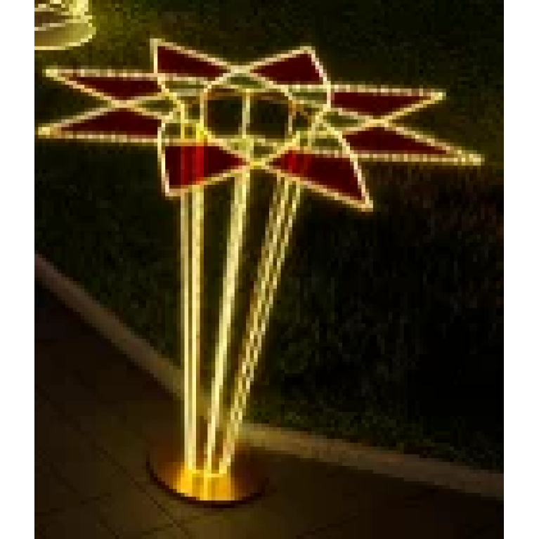 Светодиодная инсталляция Цветок производства Rich LED