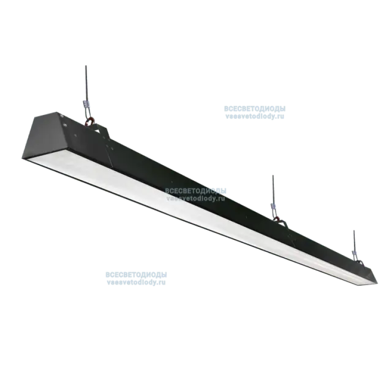 Светильник Ритейл 40W-5000Lm 6000-6500К Опал IP40 Черный производство ВСЕСВЕТОДИОДЫ арт. vs301-40-op-6k-RAL9005