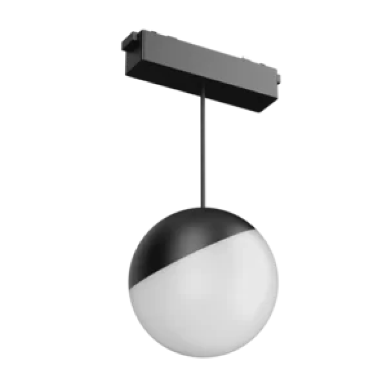 Светодиодный светильник трековый подвесной Sphere ⌀100 для магнитной системы Galakti 122x100x223 мм 6 Вт VARTON art. V1-R1-07007-93000-2000630