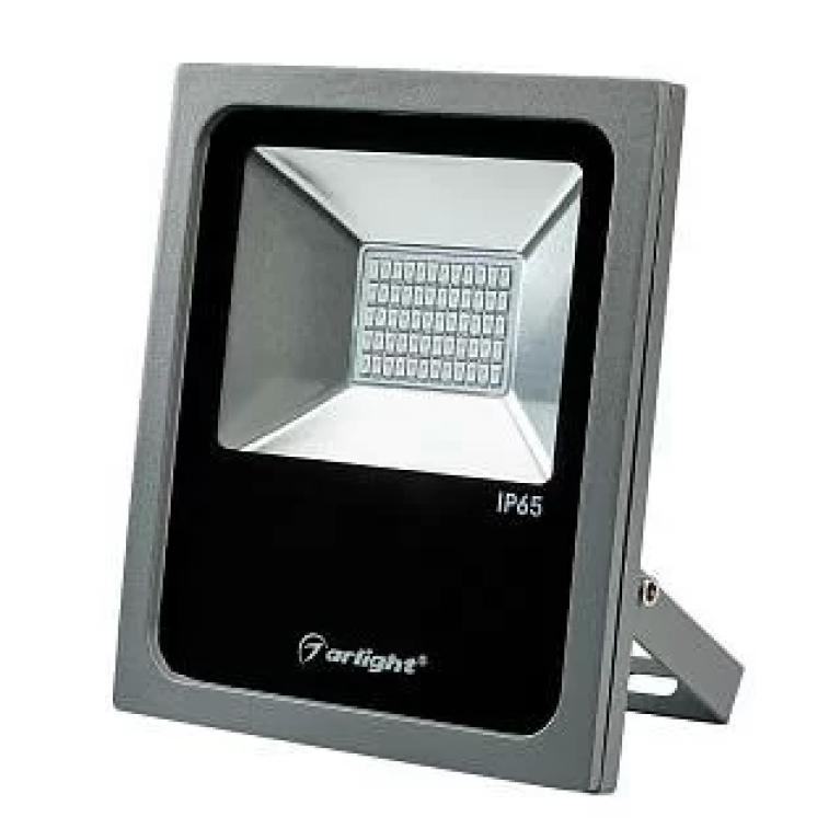 Светодиодный прожектор AR-FLAT-30W-220V Green (Grey, 120 deg) Arlight арт. 024174