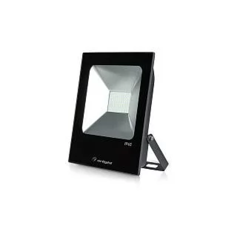 Светодиодный прожектор AR-FLAT-ICE-50W-220V White (Black, 120 deg) Arlight арт. 023582