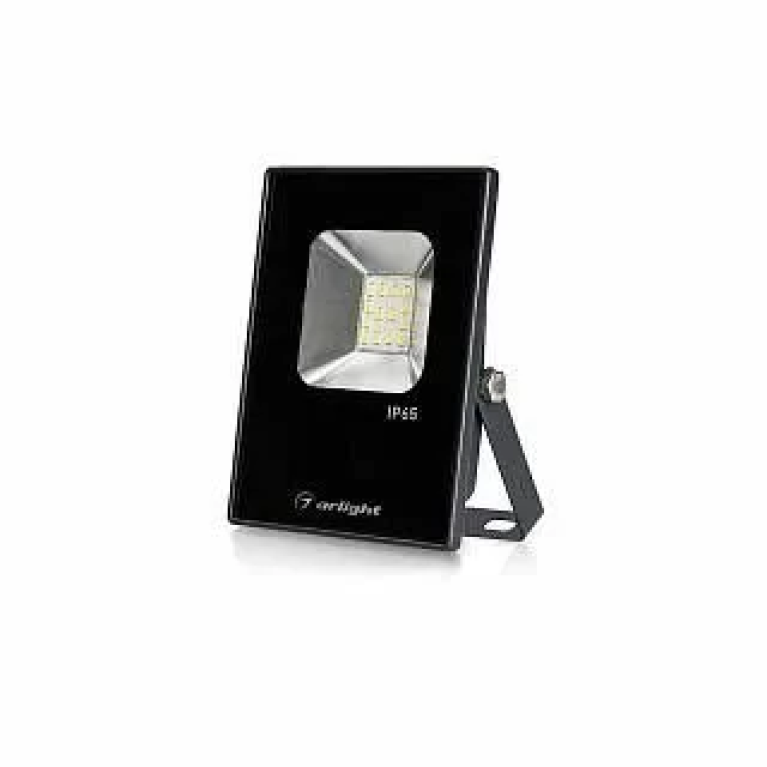 Светодиодный прожектор AR-FLAT-ICE-10W-220V White (Black, 120 deg) Arlight арт. 023567