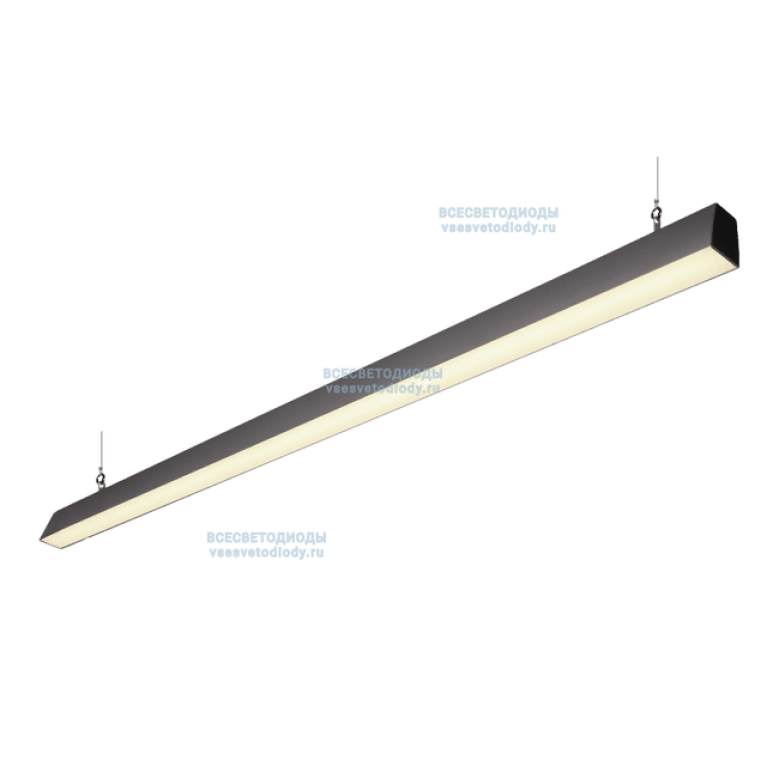 Линейный светильник КРИСТАЛЛ 45W-5100Lm, 4000-4500K, Прозрачный IP44