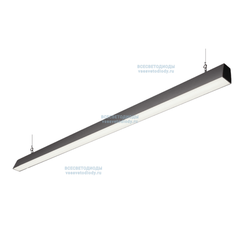 Линейный светильник КРИСТАЛЛ 45W-5100Lm, 5000-5500K, Прозрачный, IP44