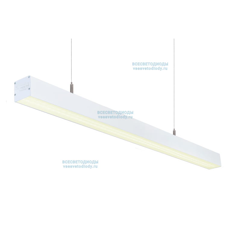 Светильник Слимфлеш Линейный76W-9500Lm 4000-4500К Микропризма IP40 с БАП (vsesv) на 3 часа