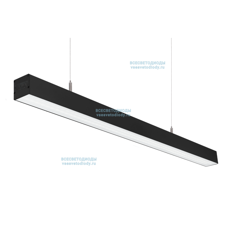 Светильник Слимфлеш Линейный76W-9500Lm IP40 6000-6500К Микропризма черный