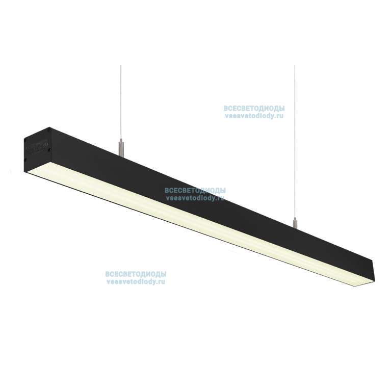 Светильник Слимфлеш Линейный40W-5000Lm IP40 4000-4500К Микропризма черный