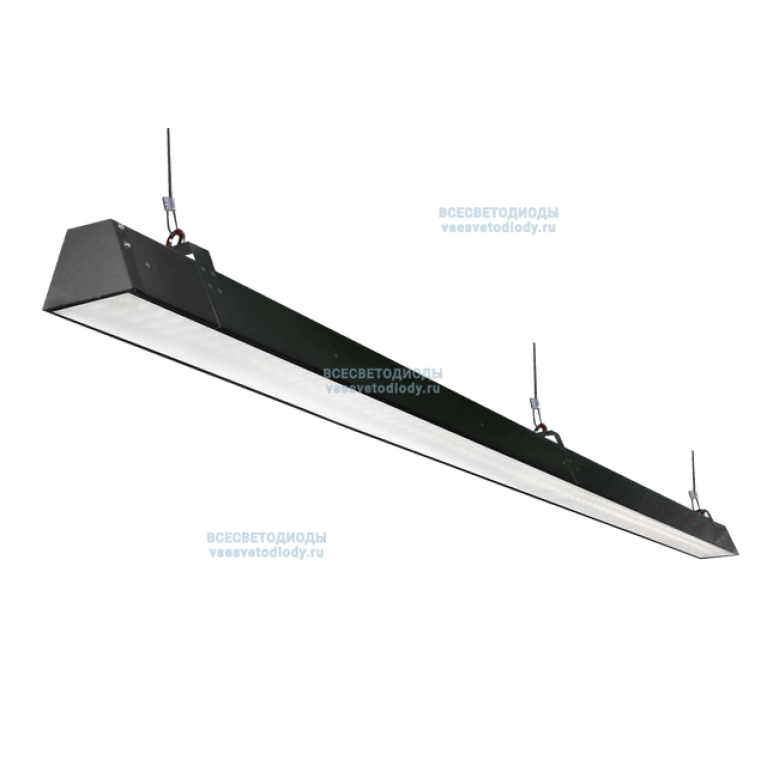 Светильник Ритейл 76W-9500Lm6000-6500К Опал IP40 Черный