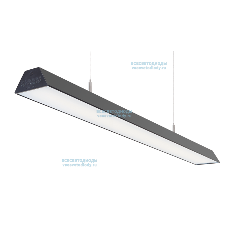 Светильник Трейд 76W-9500Lm6000-6500К Опал IP40 Черный