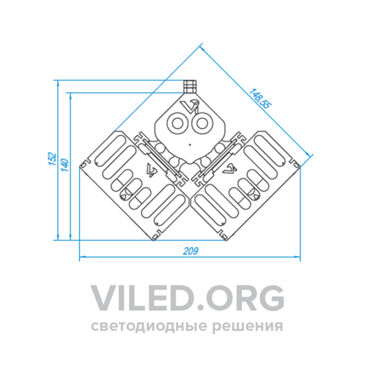Светодиодный светильник LSS-ST-K-018-МК2-64-8320-4000-67, 64 Вт