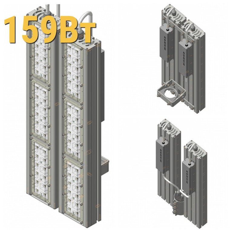 Светодиодный прожектор LenSvet LSS-ST-KU-018-159-23850-5000-67, 159Вт