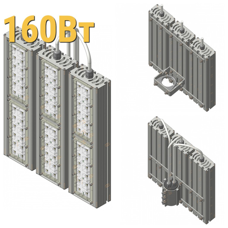 Светодиодный прожектор LenSvet LSS-ST-KU-018-160-24000-5000-67, 160Вт