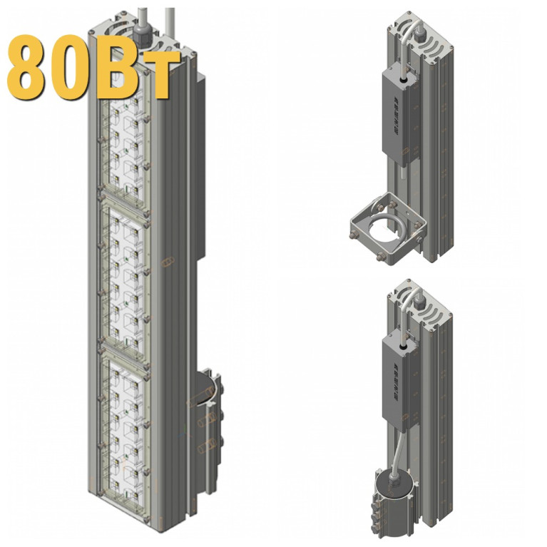 Светодиодный прожектор LenSvet LSS-ST-KU-018-80-12000-5000-67, 80Вт