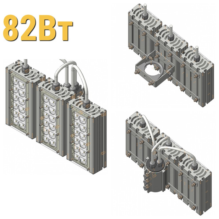 Уличный светодиодный светильник LenSvet LSS-ST-KU-018-82-12300-5000-67, 82Вт