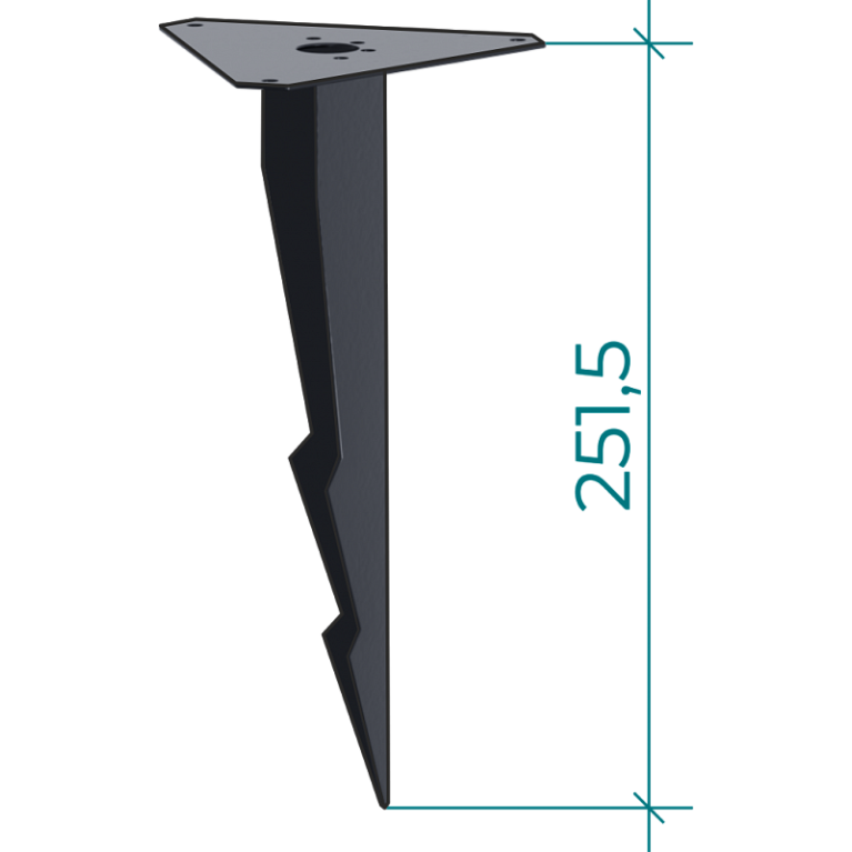 Грунтовый светящийся светильник ШАР RGB 500/250 в комплекте с металлическим штыком