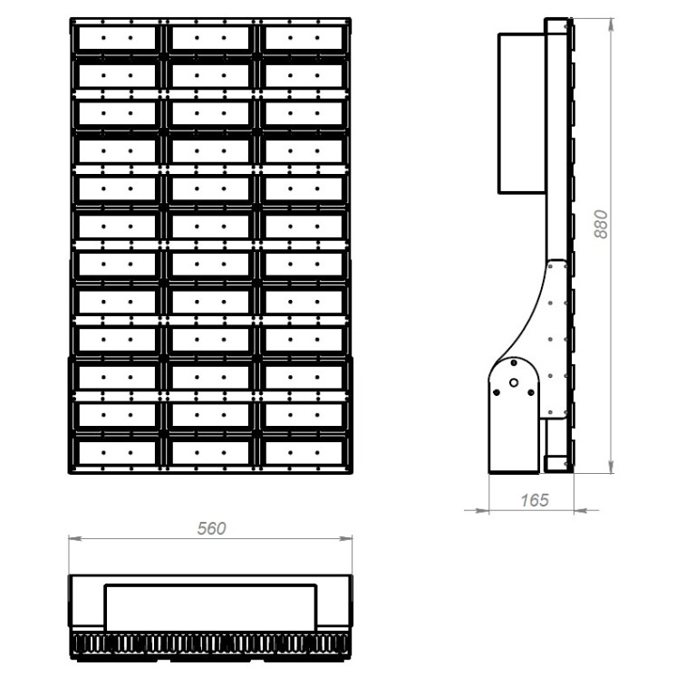 Светодиодный светильник LSS-ST-S-1425-239980-5000-12-66, 1425Вт